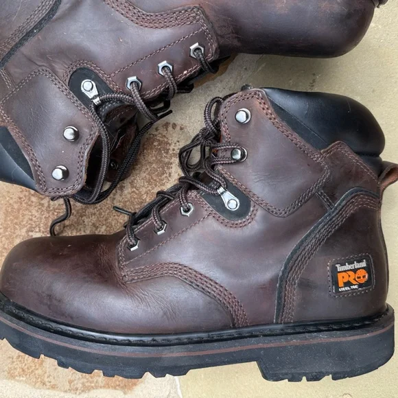 Timberland Pro Pit Boss 6” Work Boots Shoes Steel Toe 33034 Brown Size 9.5 M - Picture 14 of 15
